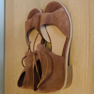 BC Footwear sandals, suede, super comfy, size 10